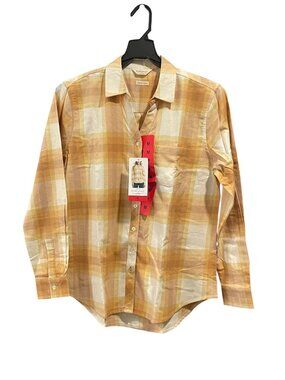 Women's Flannel Shirt,  Weatherproof Vintage, M, Yellow, NWT